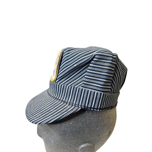 Deseret Western Railway Engineer Hat Vintage Railroat Cap in Utah Size 6.75 - Picture 4 of 6